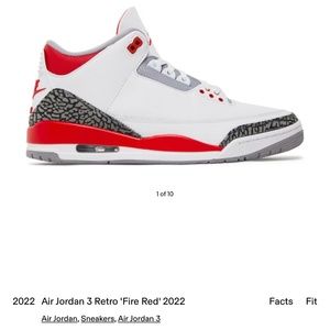 Jordan 8 “Aqua” Jordan 3 “Fire Red”